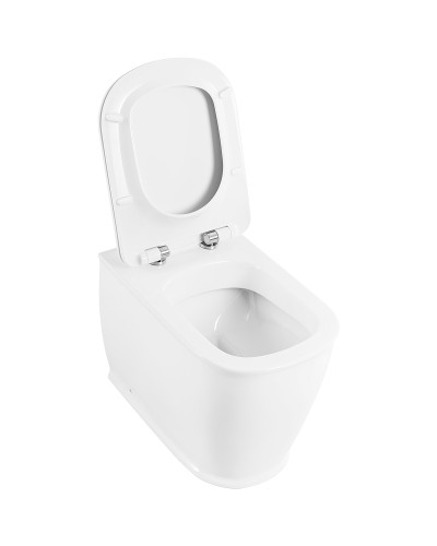 Унитаз BelBagno Prado BB10150CB/BB10150SC приставной с сиденьем Микролифт