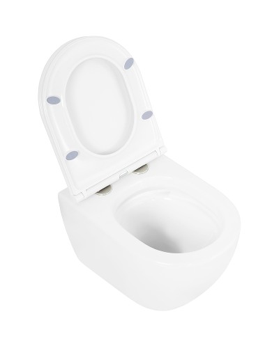 Унитаз Cezares Stylus-Tor CZR-6601-TH-TOR/CZR-870-SC подвесной с сиденьем Микролифт