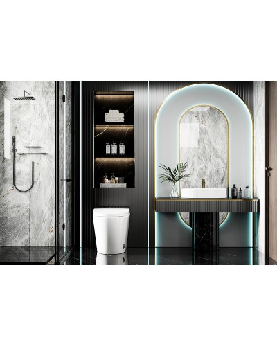 Унитаз биде Abber Bequem AC1116S приставной с сиденьем Микролифт