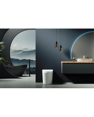 Унитаз биде Abber Bequem AC1117S приставной с сиденьем Микролифт