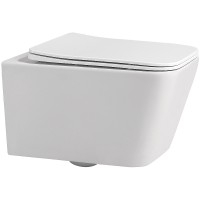 Унитаз Abber Rechteck AC1201MW подвесной Белый матовый с сиденьем Микролифт