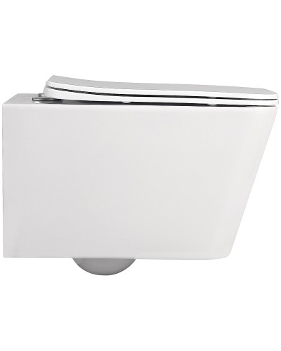 Унитаз Abber Rechteck AC1201MW подвесной Белый матовый с сиденьем Микролифт