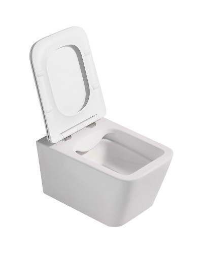 Унитаз Abber Rechteck AC1201MW подвесной Белый матовый с сиденьем Микролифт