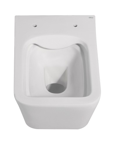 Унитаз Abber Rechteck AC1201MW подвесной Белый матовый с сиденьем Микролифт