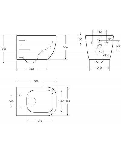 Унитаз BelBagno Alpina BB10100CHR/SC подвесной с сиденьем Микролифт