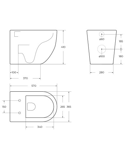 Унитаз BelBagno Sfera-R BB2141CBR/BB105SC приставной с сиденьем Микролифт