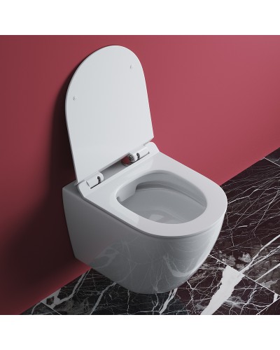 Унитаз Cezares Stylus CZR-513-TH-R/CZR-2011-SC подвесной с сиденьем Микролифт