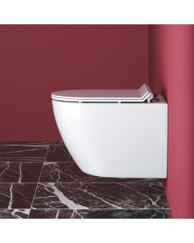 Унитаз Cezares Stylus CZR-513-TH-R/CZR-2011-SC подвесной с сиденьем Микролифт