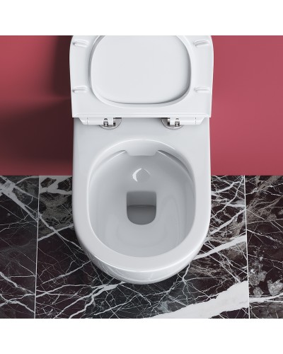 Унитаз Cezares Stylus CZR-513-TH-R/CZR-2011-SC подвесной с сиденьем Микролифт