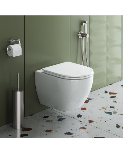 Унитаз Cezares Stylus-Tor CZR-6601-TH-TOR/CZR-2011-SC подвесной с сиденьем Микролифт