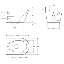 Унитаз Cezares Stylus-Tor CZR-6601-TH-TOR/CZR-2011-SC подвесной с сиденьем Микролифт