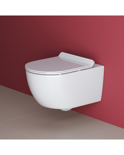 Унитаз Cezares Molveno CZR-2468-TH-R/CZR-2011-SC подвесной с сиденьем Микролифт