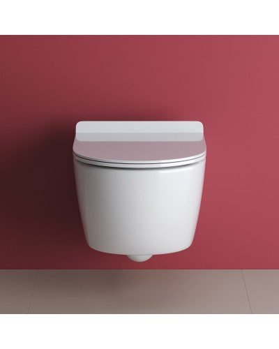 Унитаз Cezares Molveno CZR-2468-TH-R/CZR-2011-SC подвесной с сиденьем Микролифт