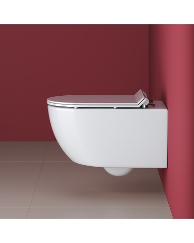 Унитаз Cezares Molveno CZR-2468-TH-R/CZR-2011-SC подвесной с сиденьем Микролифт