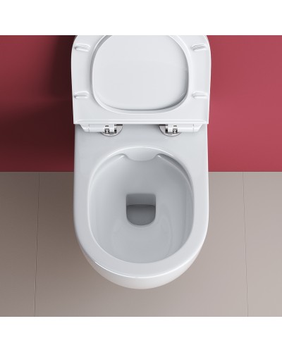 Унитаз Cezares Molveno CZR-2468-TH-R/CZR-2011-SC подвесной с сиденьем Микролифт