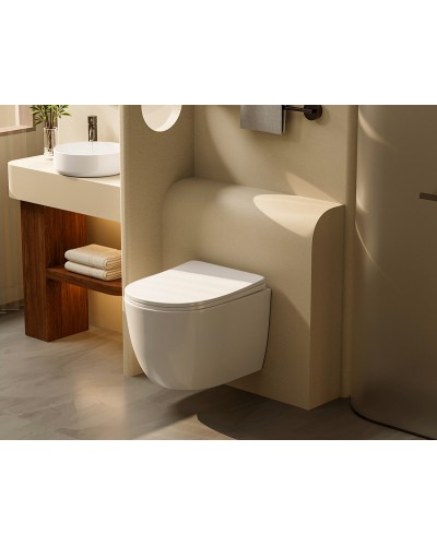 Унитаз Abber Bequem AC1100T подвесной с сиденьем Микролифт