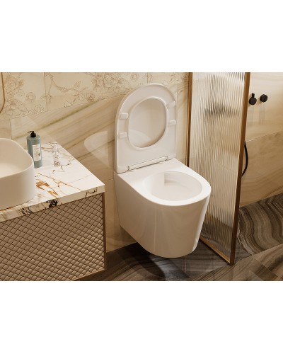 Унитаз Abber Bequem AC1102T подвесной с сиденьем Микролифт