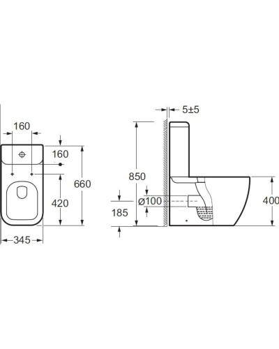 Бачок для унитаза 3/6 л BelBagno Alpina BB10100T