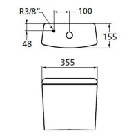 Бачок для унитаза Ideal Standard Active T421601