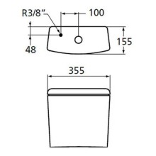 Бачок для унитаза Ideal Standard Active T421601