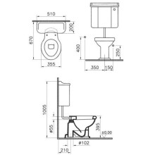Бачок для унитаза Vitra Efes 6455B003-5077