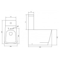 Бачок для унитаза 3/4,5 л BelBagno Romina BB121T