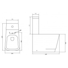Бачок для унитаза 3/4,5 л BelBagno Romina BB121T
