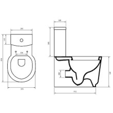 Бачок для унитаза 3/4,5 л BelBagno Sabrina BB122T
