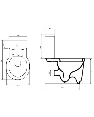 Бачок для унитаза 3/4,5 л BelBagno Sabrina BB122T