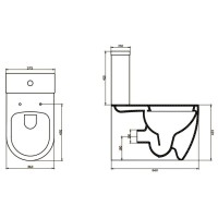 Бачок для унитаза 3/4,5 л BelBagno Marino BB105T