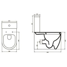 Бачок для унитаза 3/4,5 л BelBagno Marino BB105T