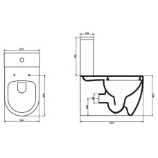 Бачок для унитаза 3/4,5 л BelBagno Marino BB105T