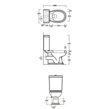 Бачок для унитаза Simas Arcade AR822bi