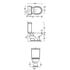 Бачок для унитаза Simas Arcade AR822bi