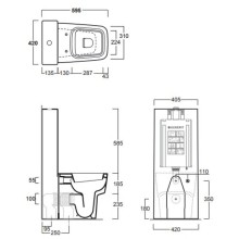 Бачок для унитаза Simas CT09bi