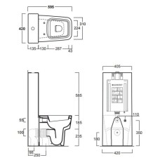 Бачок для унитаза Simas CT09bi