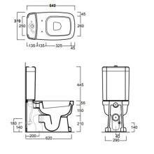Бачок для унитаза Simas Evolution EVO09bi