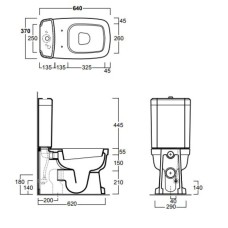 Бачок для унитаза Simas Evolution EVO09bi