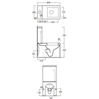 Бачок для унитаза Simas Frozen FZ09bi