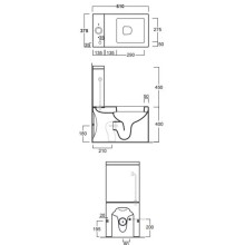 Бачок для унитаза Simas Frozen FZ09bi