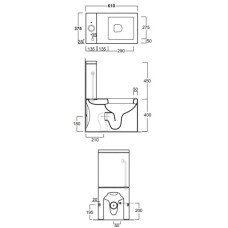Бачок для унитаза Simas Frozen FZ09bi