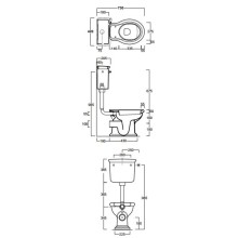 Бачок низкий для унитаза Simas Lante LA28Bbi
