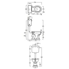 Бачок низкий для унитаза Simas Lante LA28Bbi