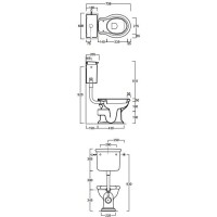 Бачок низкий для унитаза Simas Lante LA28bi