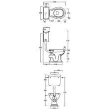Бачок низкий для унитаза Simas Lante LA28bi