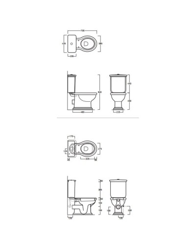 Бачок для унитаза Simas Lante LA09bi
