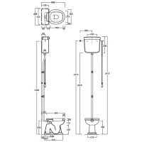 Бачок высокий для унитаза Simas Londra LO902bi