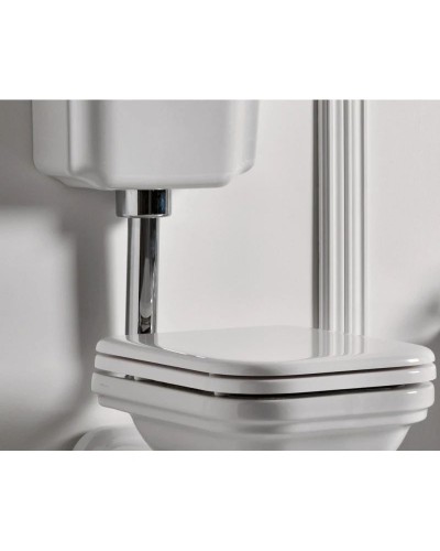 Сливная труба для низкого бачка хром Kerasan 757190