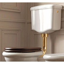 Сливная труба для низкого бачка золото Kerasan 757191