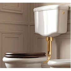 Сливная труба для низкого бачка золото Kerasan 757191